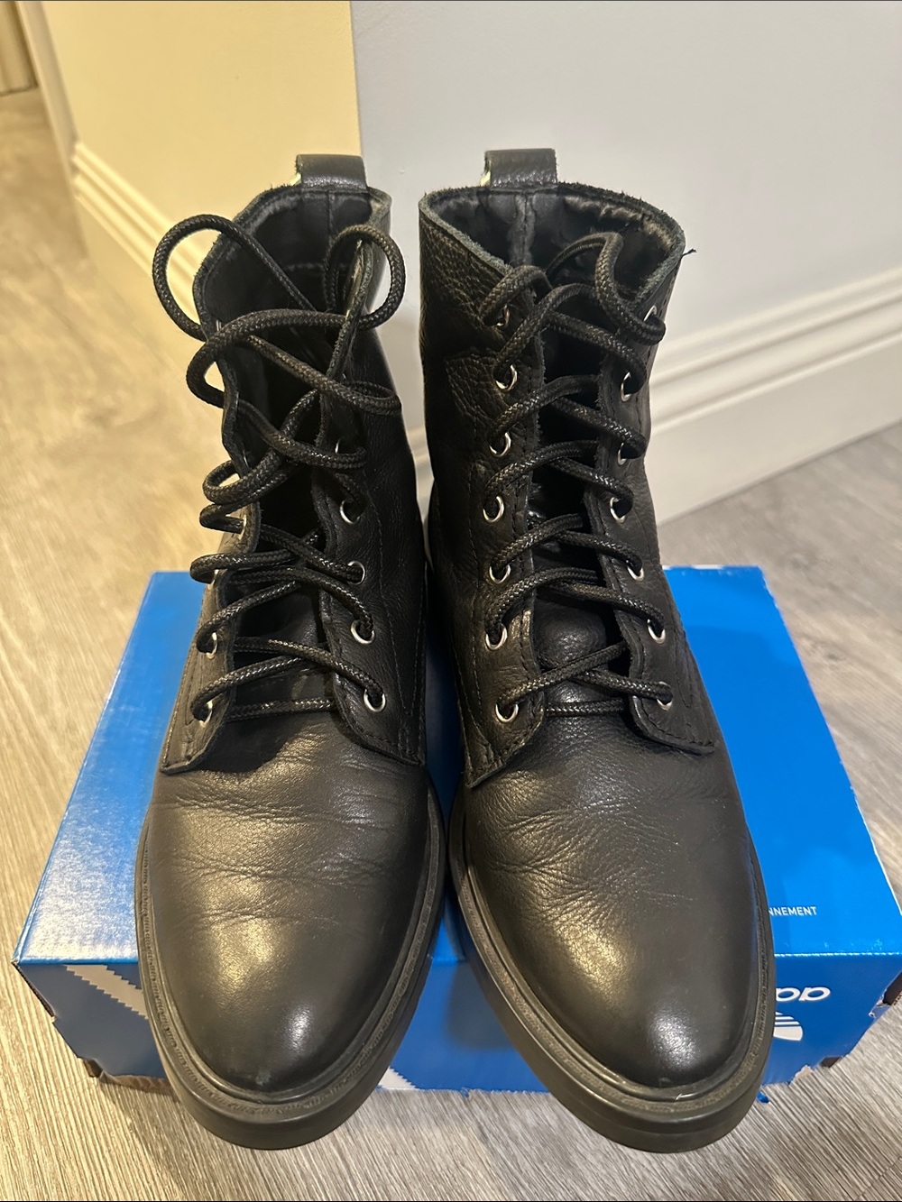 Dolce Vita Black Lace-Up Ankle Boots